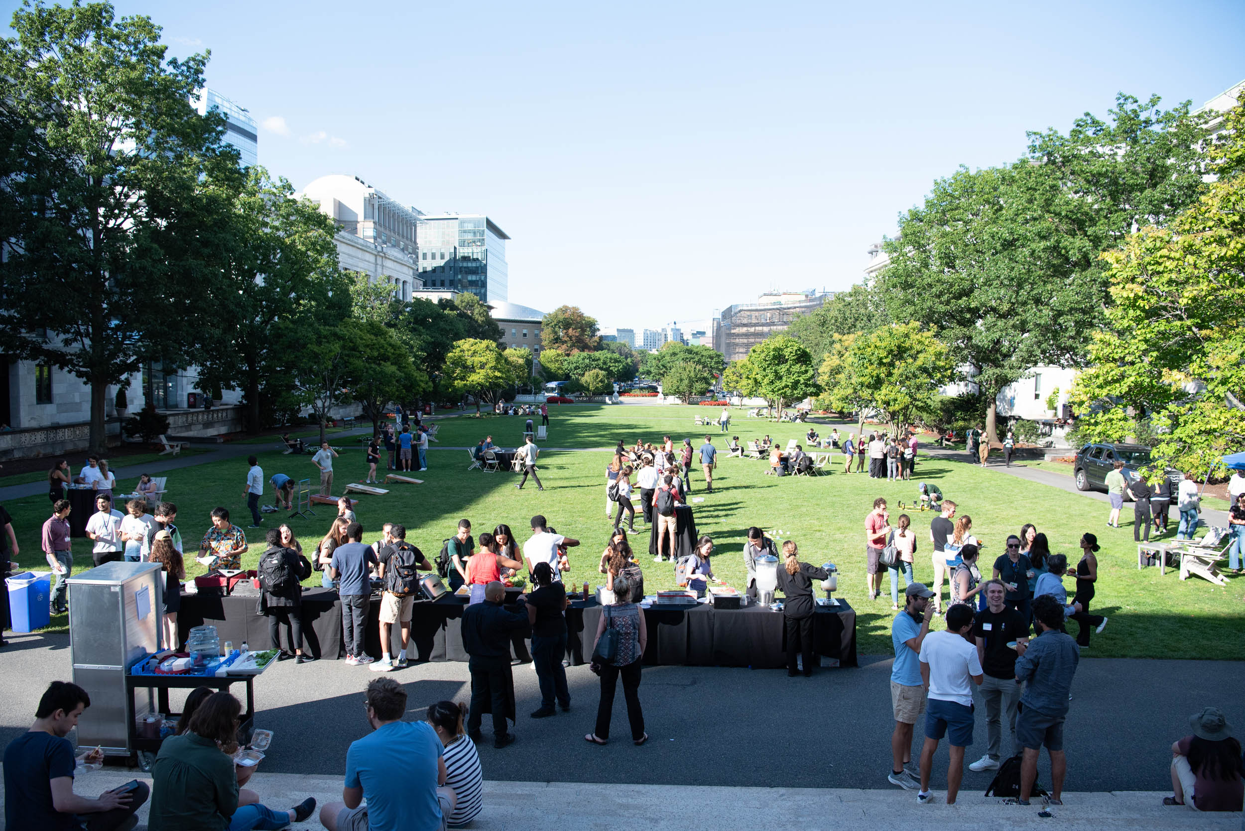 view of the hms quad from gordon hall